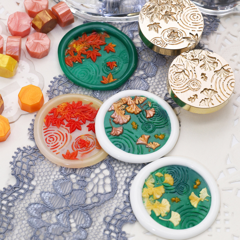 Wax Seal Stamp Set - 25MM Bloemen Lakzegel Stempel Retro Afdichting