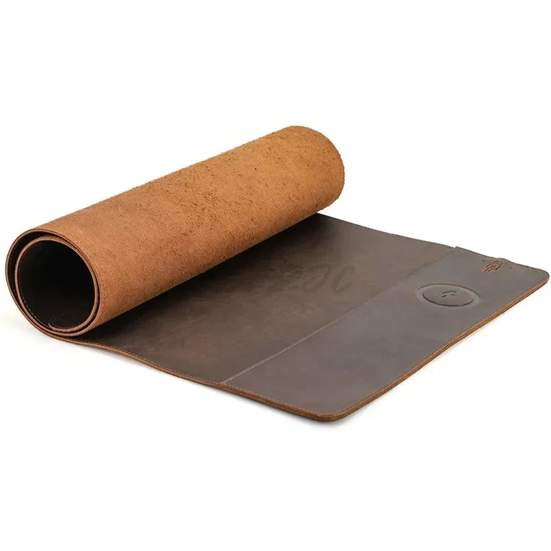 Leather Desk Pad - Vintage koeienhuid muismat met supergrote vuilafstotende