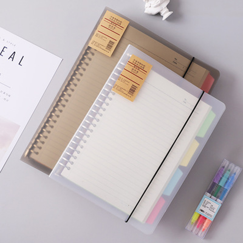 Binder A4 Lever - A4/B5/A5 Losbladige Refill Bindmiddel Notebook Leeg/Lijn/Raster/Cornell