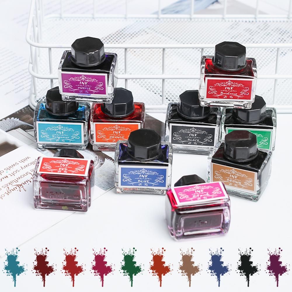 Fountain Pen Bottled Ink - Koolstofvrije Inkt Voor Vulpen 15Ml Niet-Koolstof