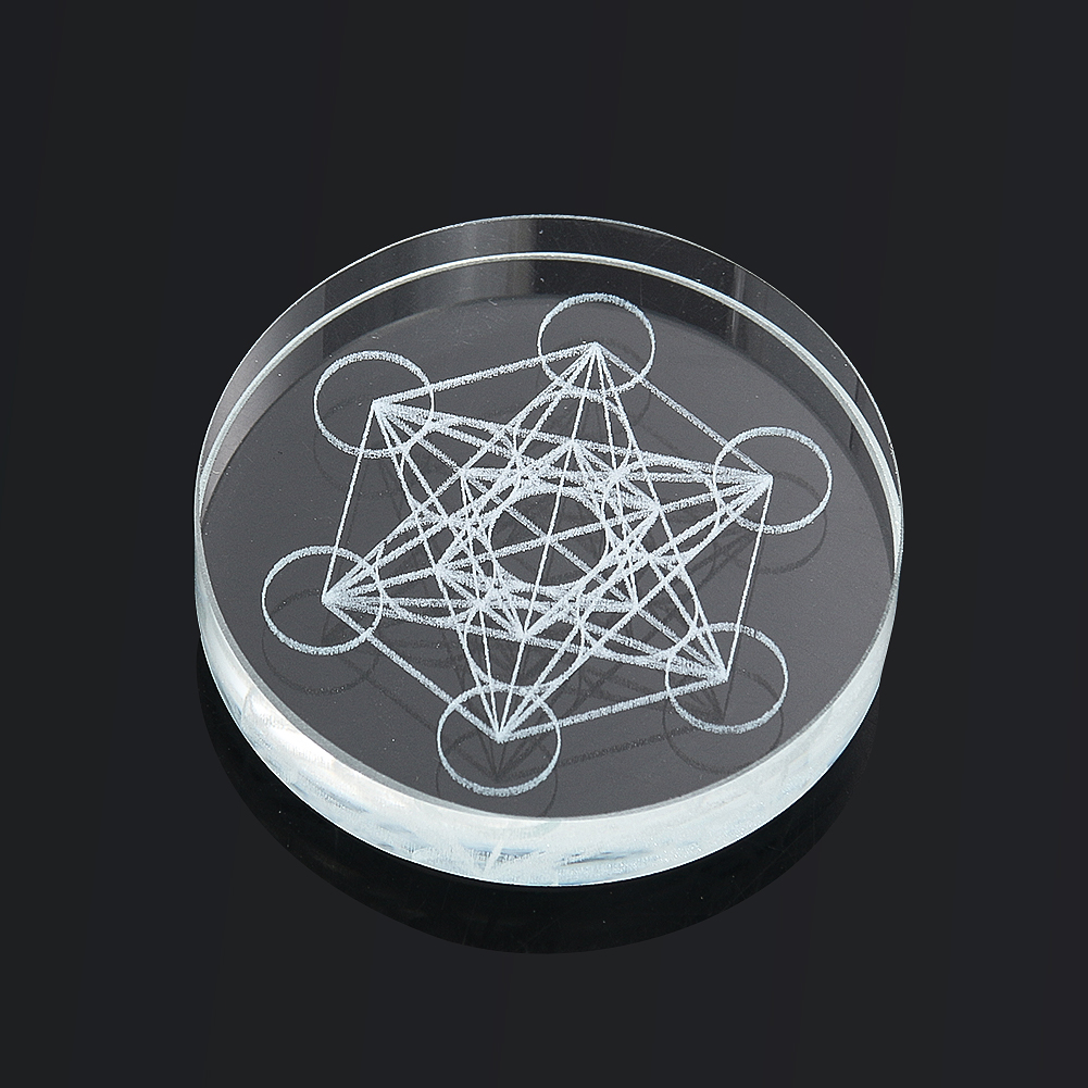 Paper Weight Crystal - Metatron Kubus Kristallen Display Stand Basis
