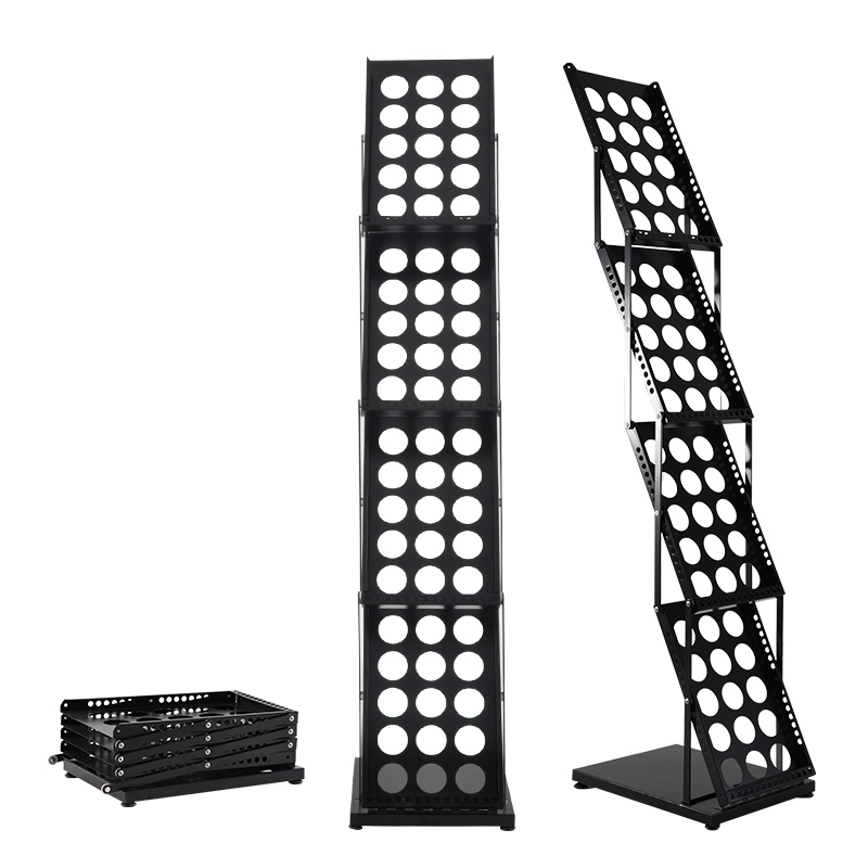 Magazine Holder Rack - Vouwen Metalen Brochure Tijdschrift Catalogus Literatuur