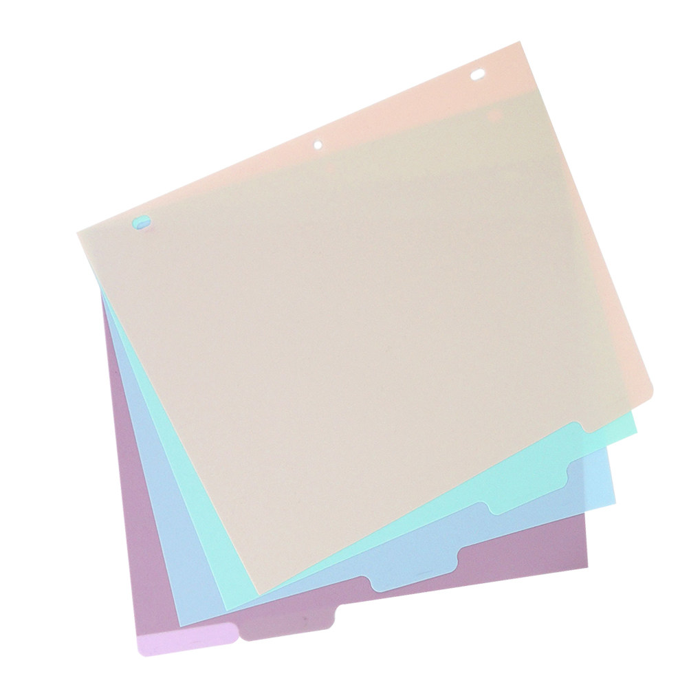 Tab Divider A4 - 1 set matte PP A4-scheidingsbladen met