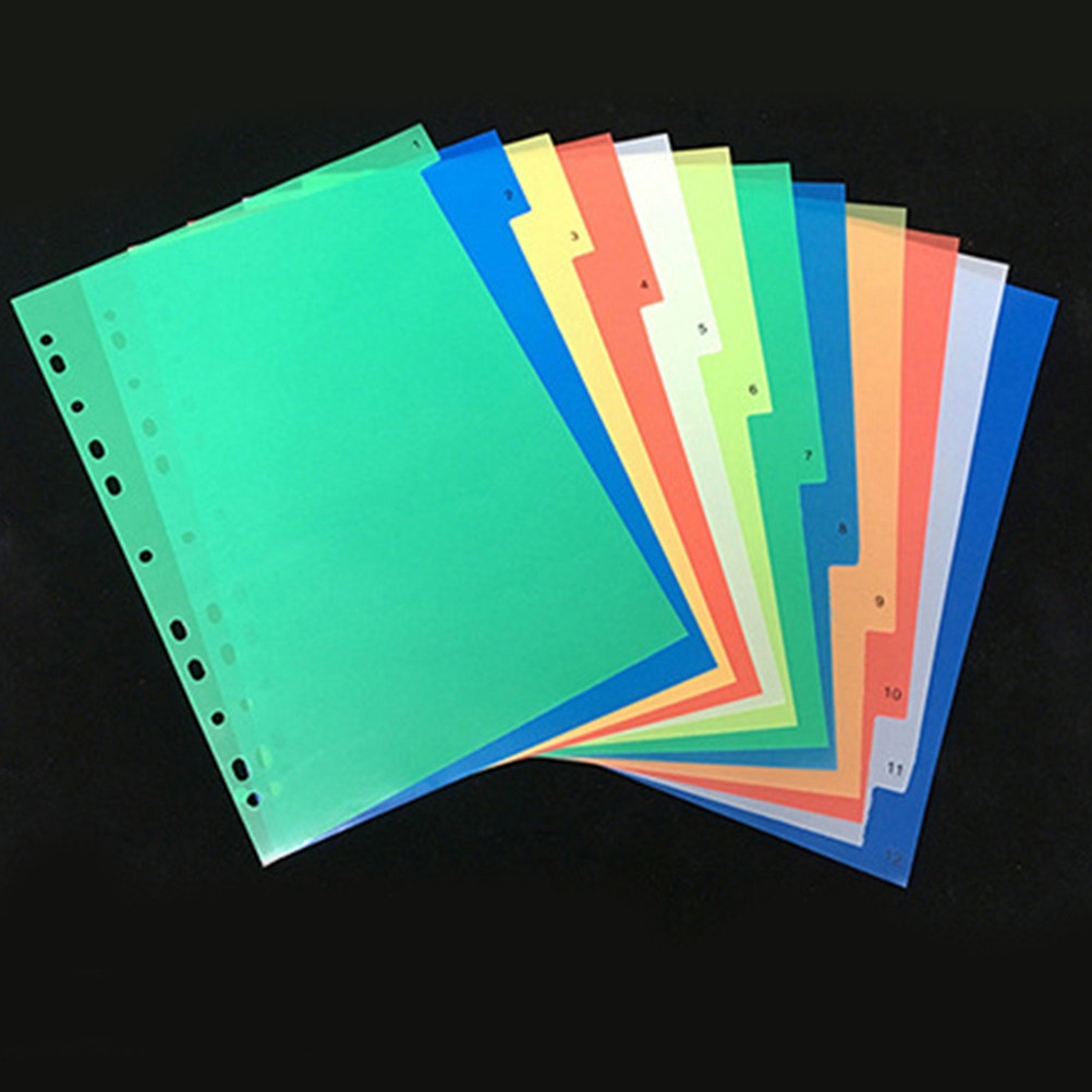 Tab Divider A4 - 40 stuks A4 felle kleuren index-tabbladen