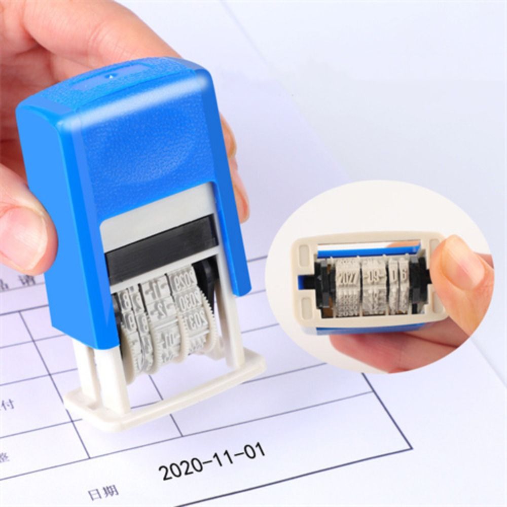 Rubber Date Stamp - DIY Handvat Account Datum Stempels Stempelen