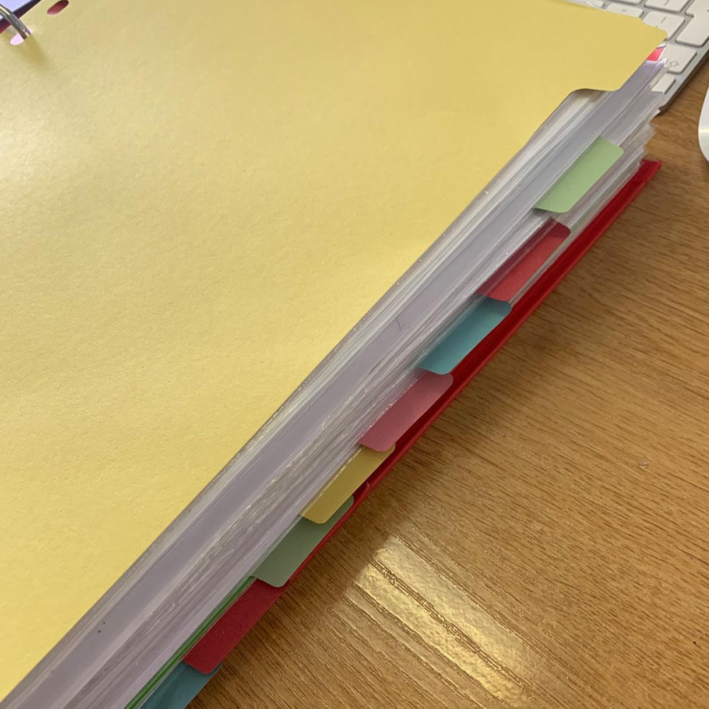 Tab Divider A4 - 12 stuks A4 indexbladen met 11