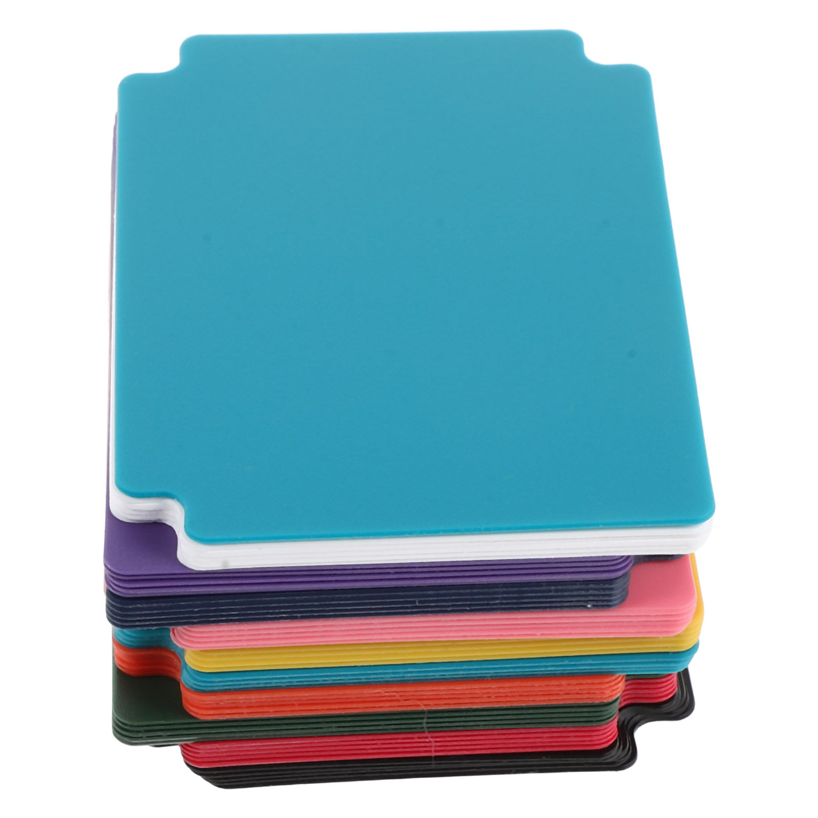 Card Index Box - 50 stuks kaartendelers, kleurrijke plastic kaartendoos-scheiders,