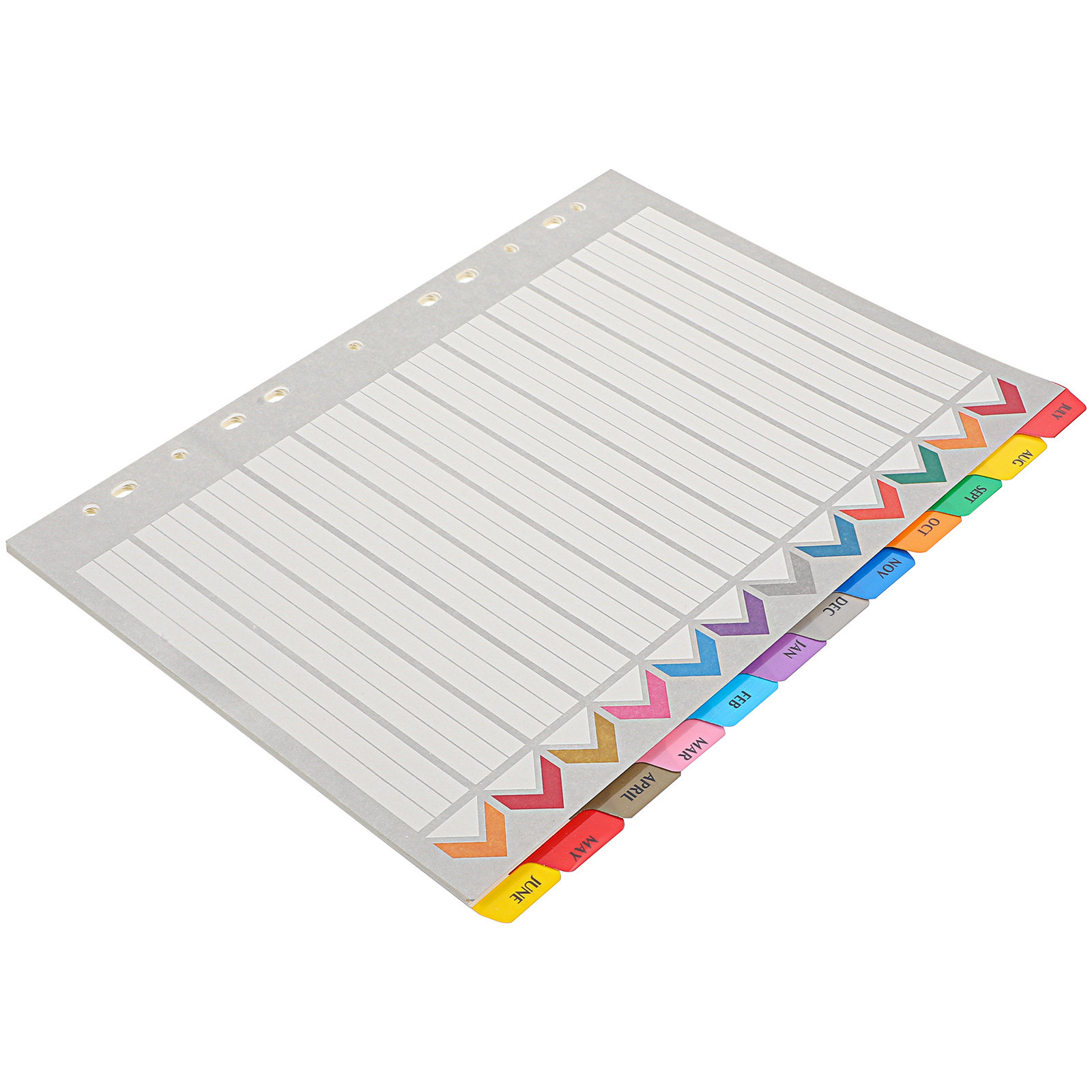 12 vellen binder-indelingsblad - Tab Divider A4 recensie en prijs