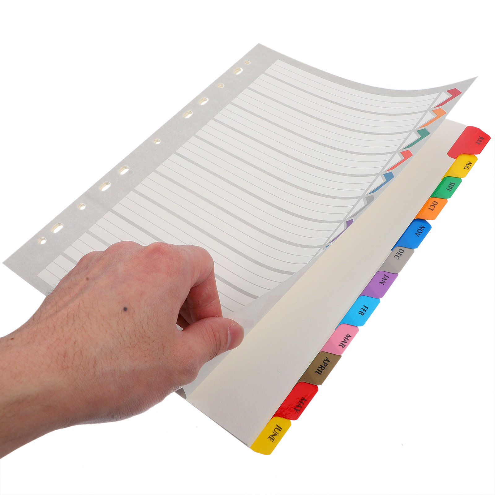 12 vellen binder-indelingsblad - Tab Divider A4 recensie en prijs