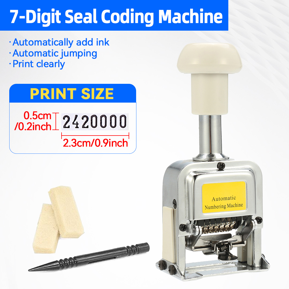 Nummer Machine 7 Positie Autom - Rubber Date Stamp recensie en prijs