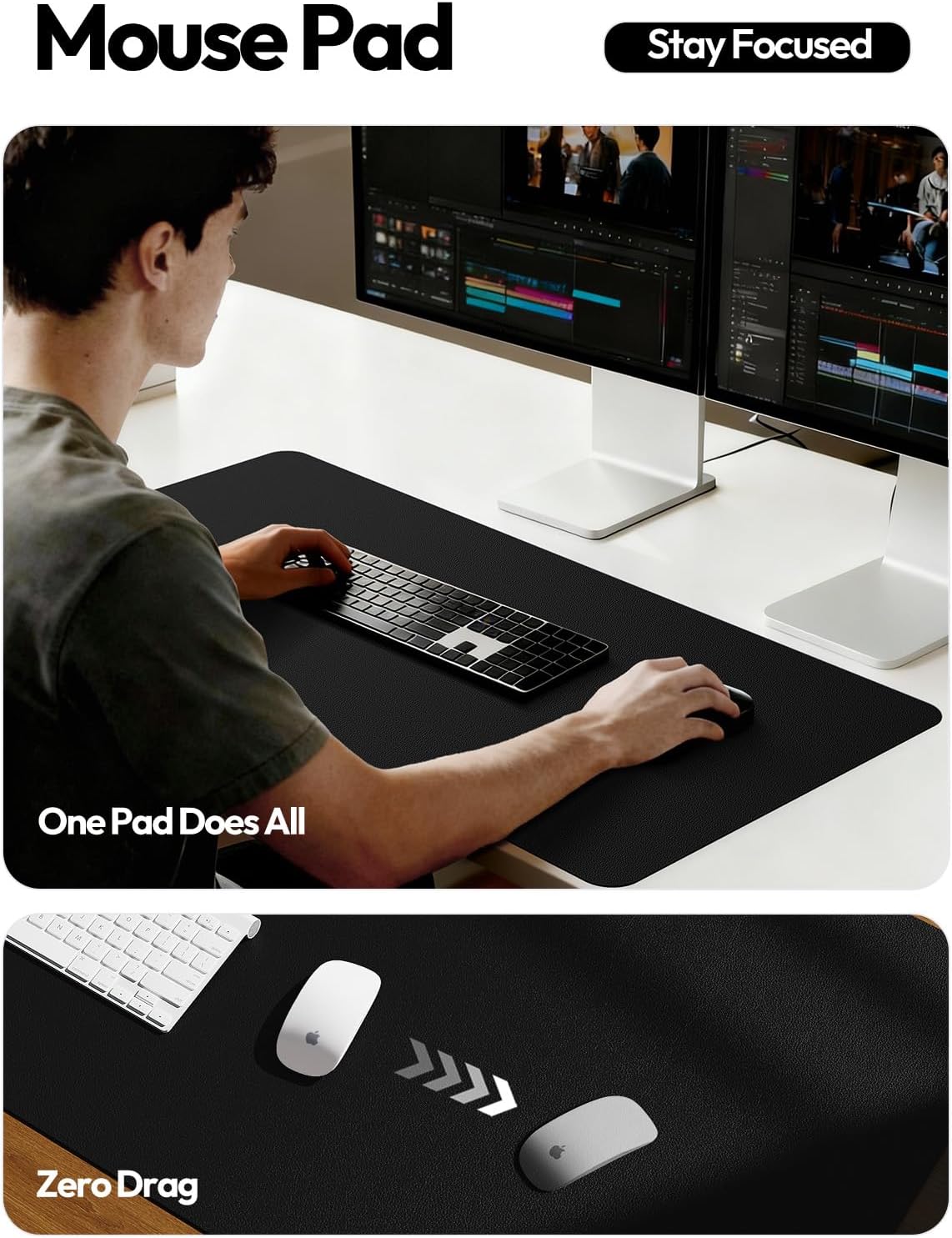 Grote bureau-onderlegger van P - Leather Desk Pad recensie en prijs