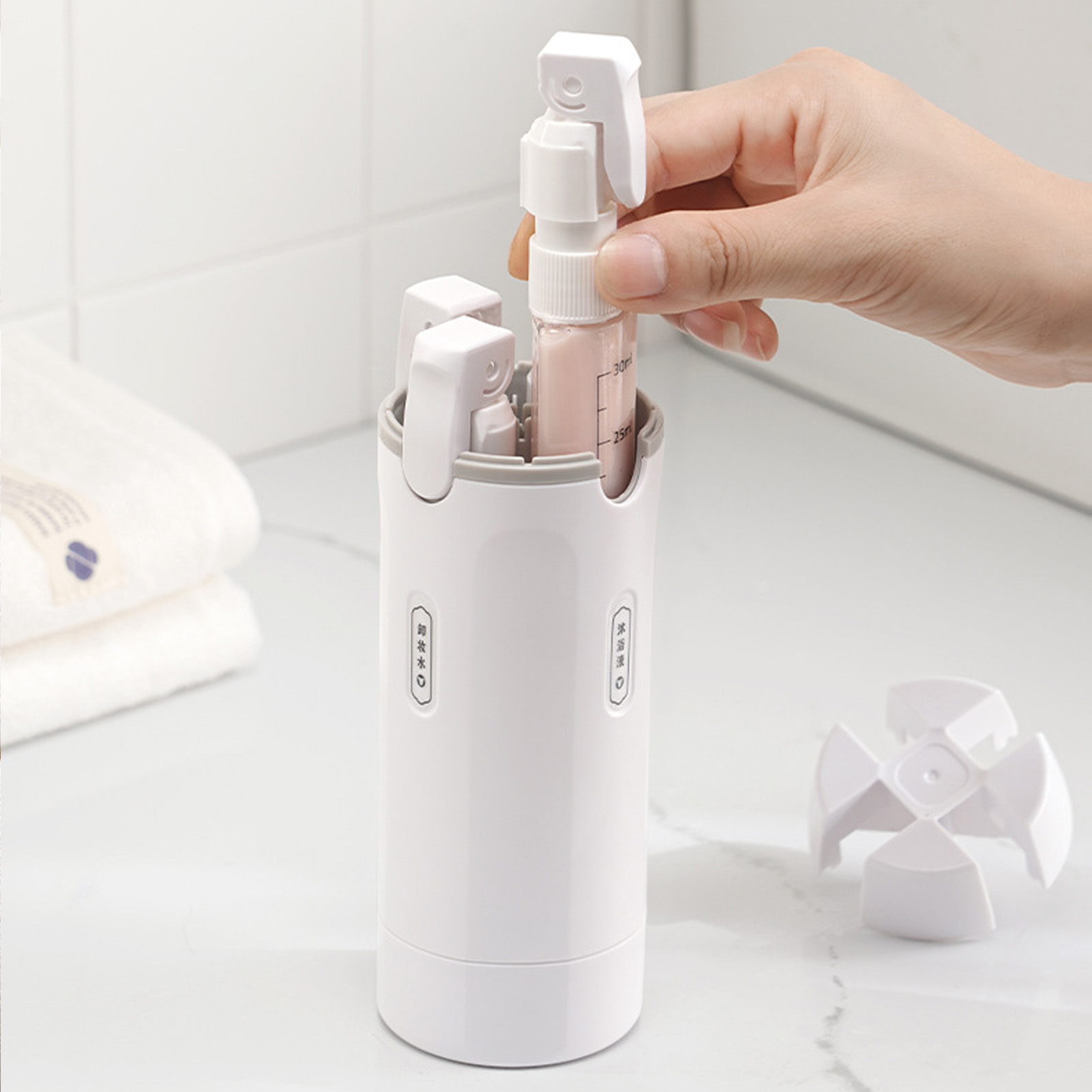 4-in-1 Reisvloeistofdispenser  - Gel Refill Pack recensie en prijs