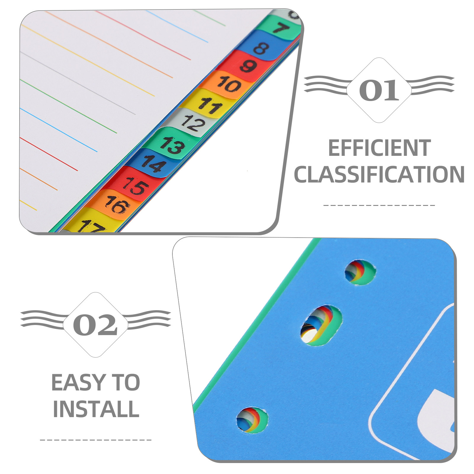 1 set A4 11-gaats plastic inde - Tab Divider A4 recensie en prijs