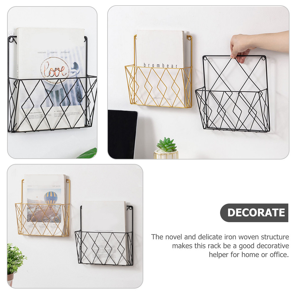 2 stuks premium metalen wandma - Magazine Holder Rack recensie en prijs