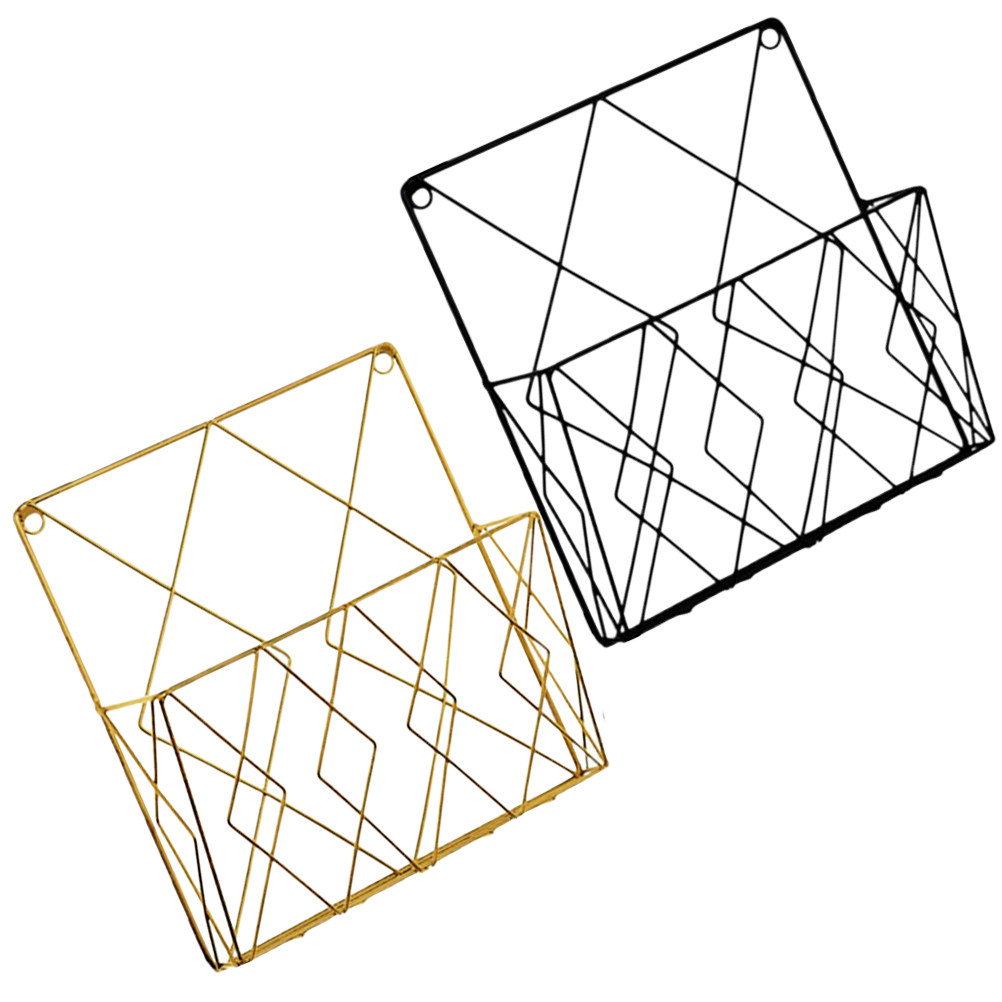 2 stuks premium metalen wandma - Magazine Holder Rack recensie en prijs