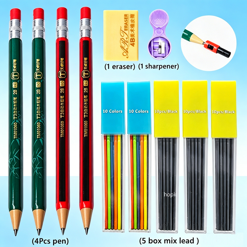 Tekenzet met mechanische potlo - Staedtler Pencil Lumocolor recensie en prijs