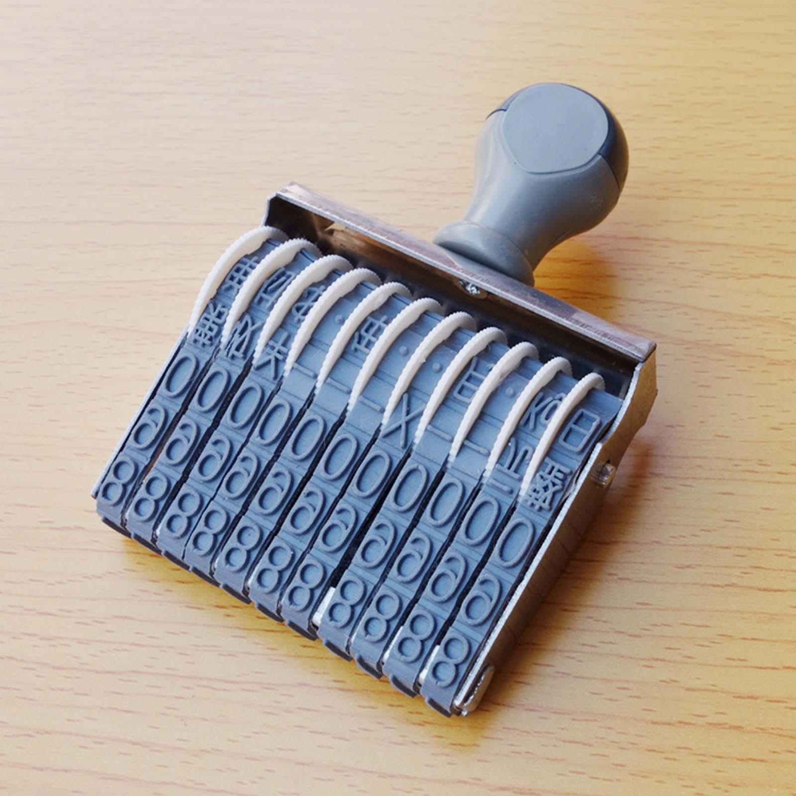 Rubberen nummerstempelrol Datu - Rubber Date Stamp recensie en prijs