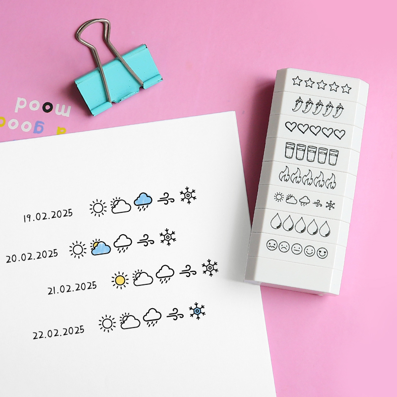 8-laags stempel 5-sterrenbeoor - Rubber Date Stamp recensie en prijs