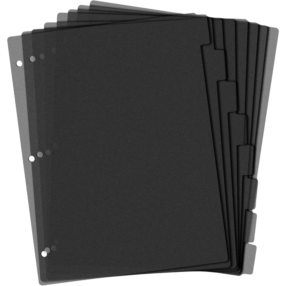 8-delige zwarte plastic mapver - Tab Divider A4 recensie en prijs