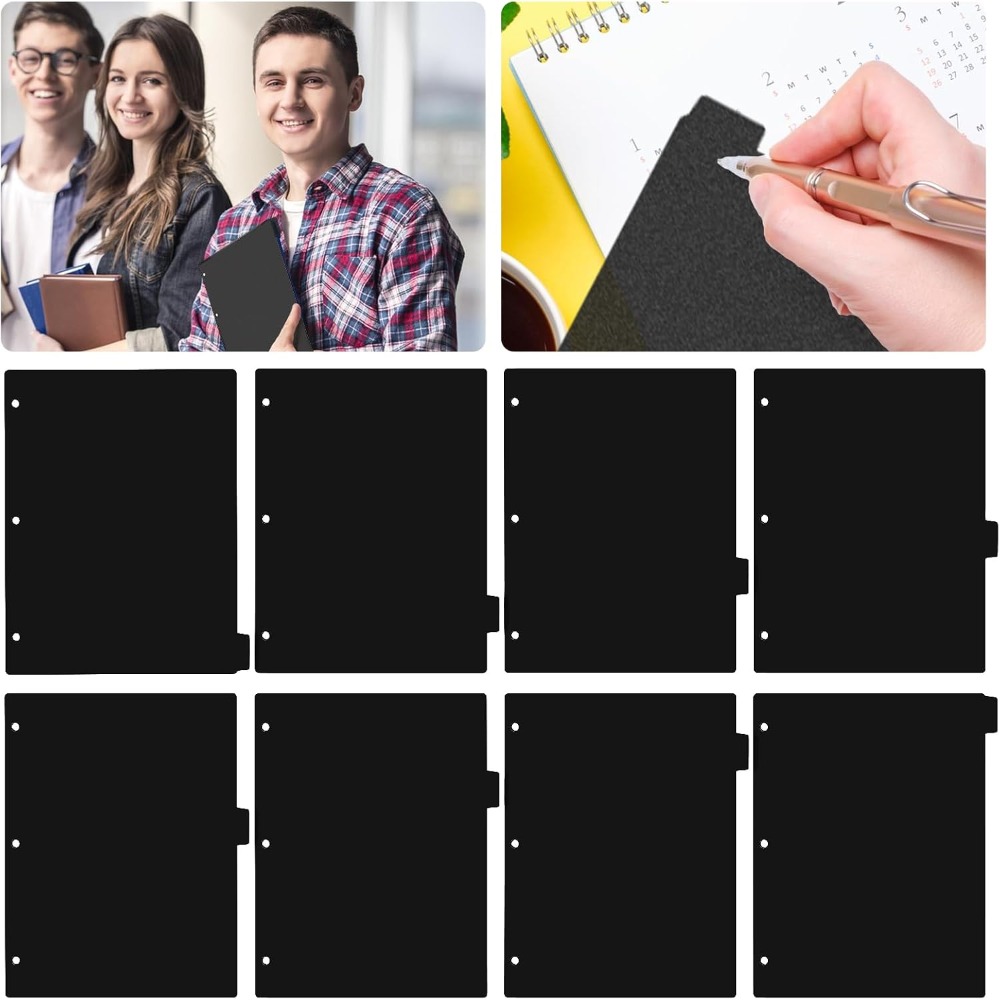 8-delige zwarte plastic mapver - Tab Divider A4 recensie en prijs