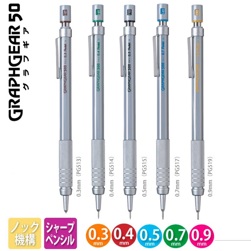 Pentel GraphGear 500 mechanisc - Pentel Pen Graphgear recensie en prijs