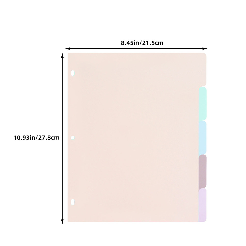 1 set matte PP A4-scheidingsbl - Tab Divider A4 recensie en prijs