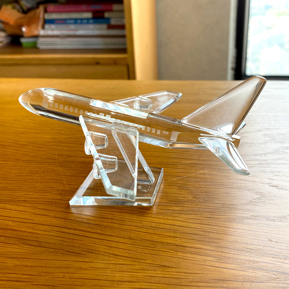 Clear Crystal Leuke Vliegtuige - Paper Weight Crystal recensie en prijs
