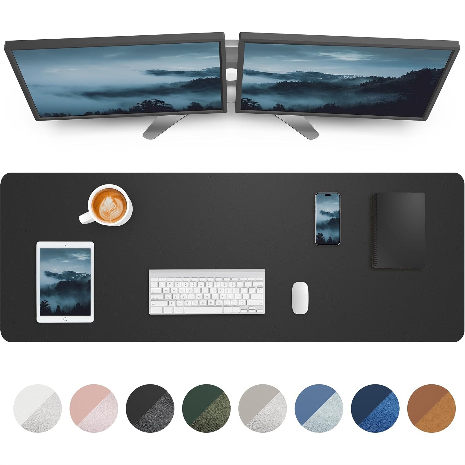 Grote bureaumat 55x17 inch led - Leather Desk Pad recensie en prijs