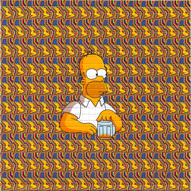 Naked Marge Psychedelische LSD - Ink Blotter Paper recensie en prijs