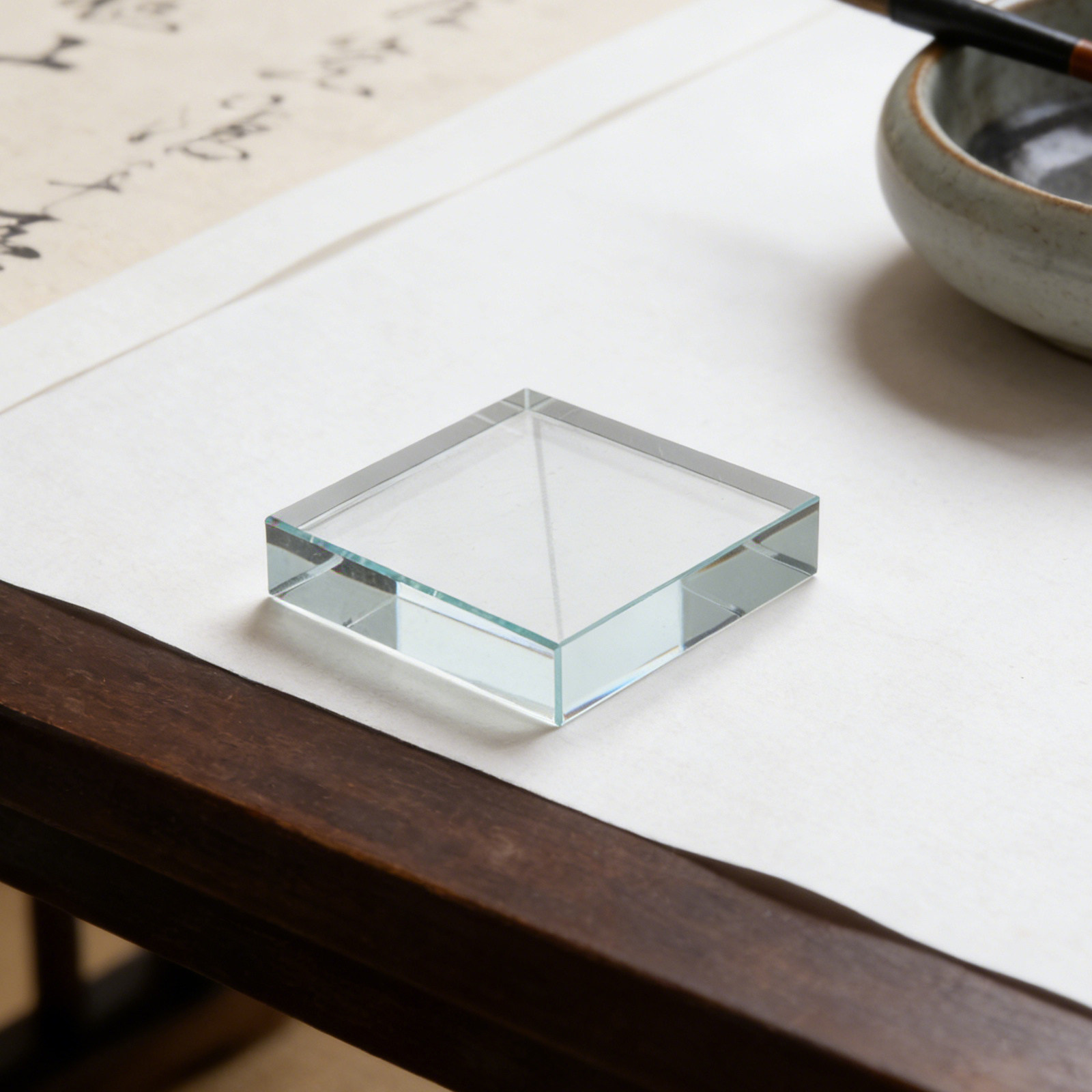 Transparant rechthoekig glazen - Paper Weight Crystal recensie en prijs
