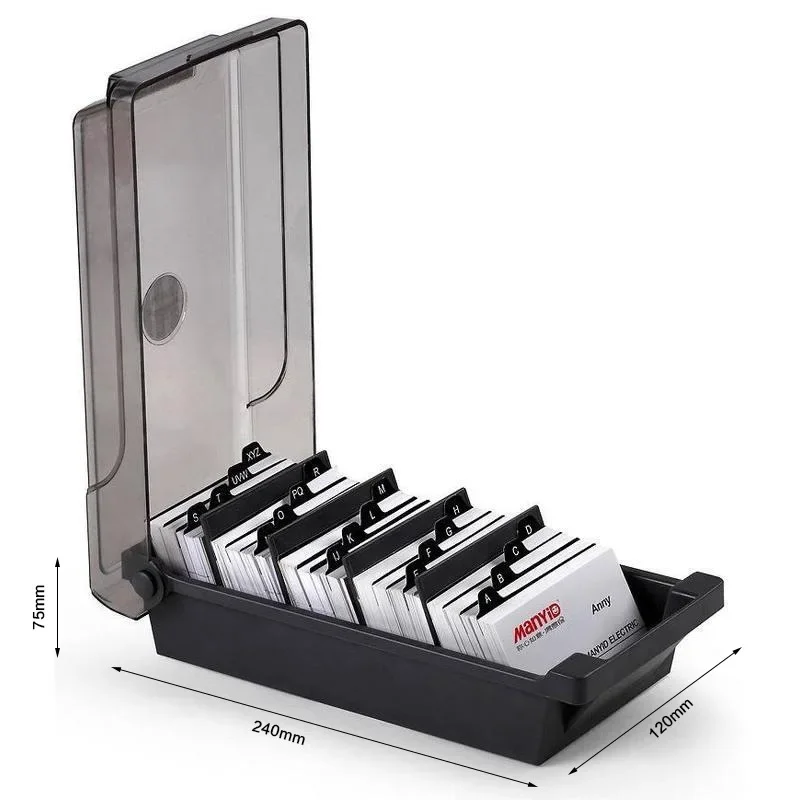 Visitekaarthouder, Plastic naa - Card Index Box recensie en prijs