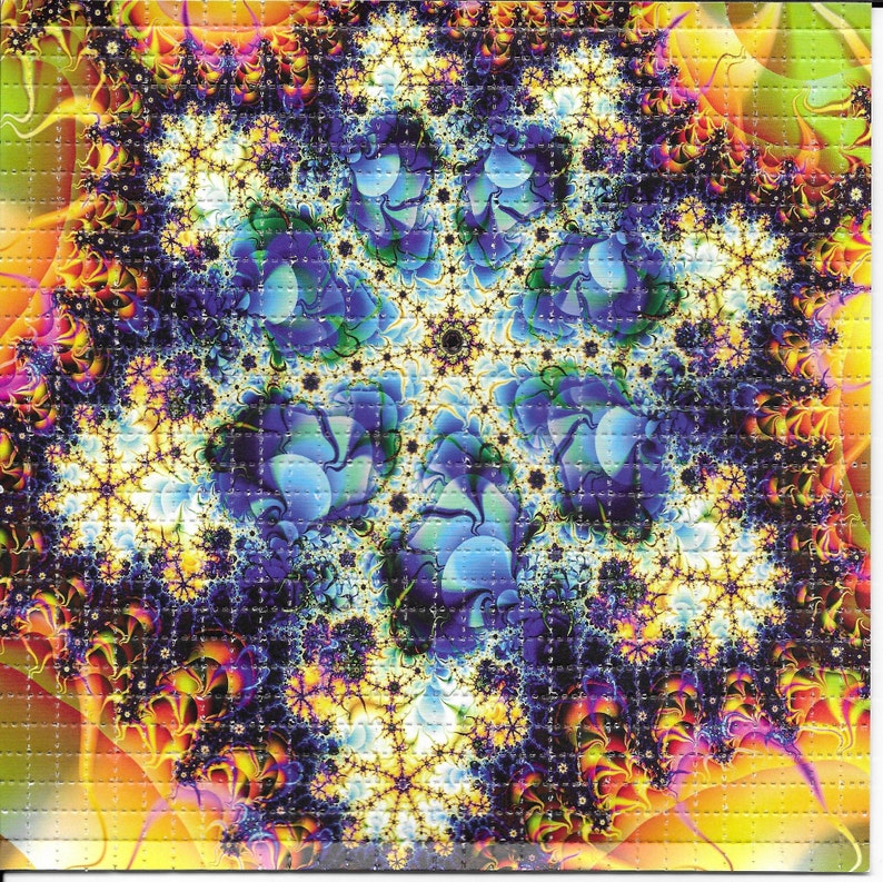 Fractal Psychedelische LSD Zuu - Ink Blotter Paper recensie en prijs